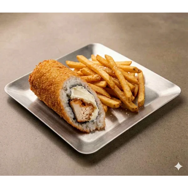 Mini Hand Roll Pollo con Papas